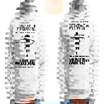 Je Ne Peux Pas J'ai Marathon Humour Jogging Course À Pieds Sweat à capuche - Cadeauxyz