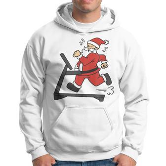 Père Noël Courantur Le Tapis De Course Sweat à capuche - Cadeauxyz