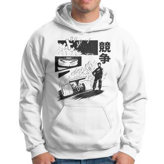 Sport Automobile Japon Pilote De Courseur Circuit Manga Sweat à capuche - Cadeauxyz