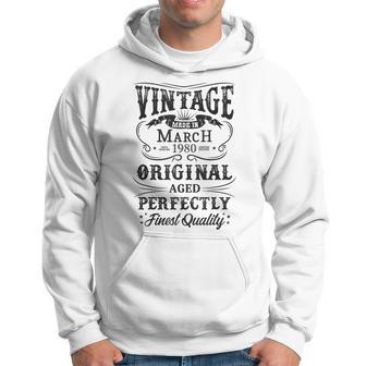 Vintage Marzo 1980 Legendario Desde Marzo 1980 Sudadera - Regaloses