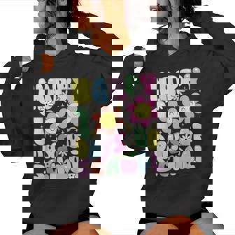 100Ème Jour D'école Enfants Garçonfilles Groovy 100 Jours Sweat à capuche femme - Cadeauxyz