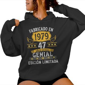 47 Años Cumpleaños Hombres Es Fabricado En 1979 Sudadera con capucha para mujer - Regaloses