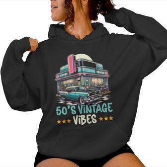 From The 50S Music 50'S 1950 Party Fifties 50'S Women Hoodie - Thegiftio UK