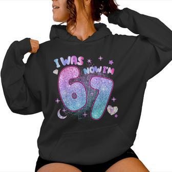I Was 6 Now I'm 7 Six Seven 7 Years Old Birthday Girl Kpop Women Hoodie - Thegiftio UK