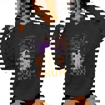 67 Teacher Halloween Ghost Six Seven Meme Math Equation Bruh Women Hoodie - Monsterry