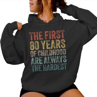 80 Cumpleaños Hombres 80 Años Retro Es Nacidos En 1946 Sudadera con capucha para mujer - Regaloses