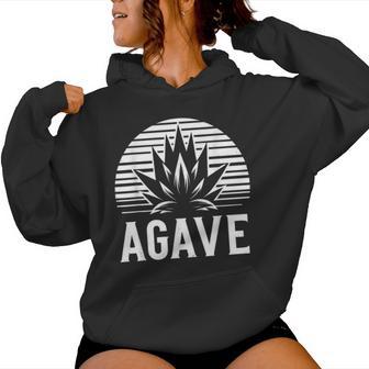 Agave Minimalist Desert Plant Women Hoodie - Thegiftio UK