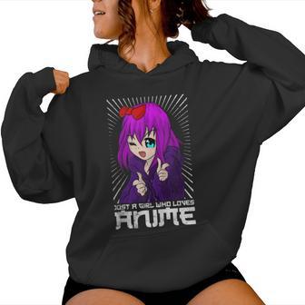 Amantes De Dibujos Animados Japonesesólo Una Chica Que Ama A Las Es De Anime In Mangas Sudadera con capucha para mujer - Regaloses