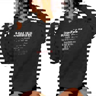 Anatomy Teacher Definition Science Teachers Women Hoodie | Mazezy