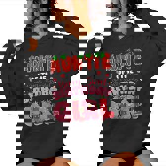 Auntie Of The Berry Sweet Birthday Girl Strawberry Lover Women Hoodie | Seseable UK