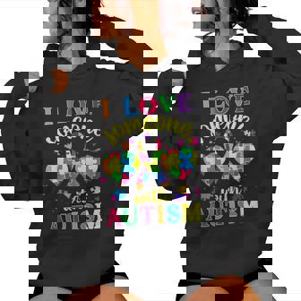 Autism Awareness I Love Someone With Autism Women Hoodie - Monsterry