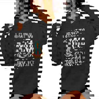 Avec Inscription Yoga Border Collie Idée Cadeau Amusante Pour Maman Sweat à capuche femme - Cadeauxyz