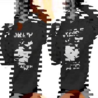 Baleine D'un Temps Animal Océanique Mignon Humour Nautique Sweat à capuche femme - Cadeauxyz