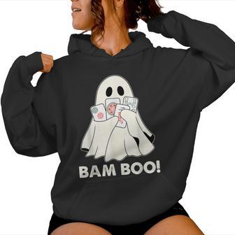 Bam Boo Halloween Ghost Mahjong Costume Game Women Women Hoodie - Monsterry