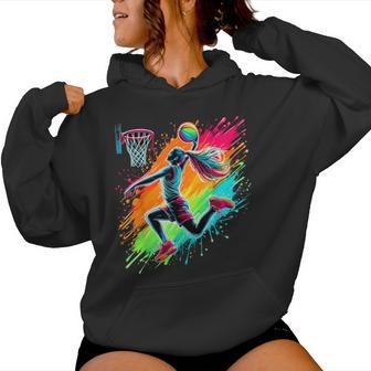 Basketball Player Girl Basketballer Women Hoodie - Thegiftio UK