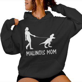 Belga Malinois Mamma Dinosauro Trex Cane Proprietario Donne Madre Felpa con cappuccio da donna - Novitaregali