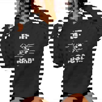 Best Dog Dad Fathers Day Best Dad Fist Bump Dog's Paw For Women Women Hoodie - Seseable