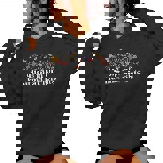 Big Fan Of Human Rights Floral Social Justice Protest Women Hoodie | Seseable FR