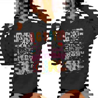 Big Sister Of The Two Sweet Birthday Girl Donut 2Nd Birthday Women Hoodie - Monsterry