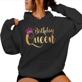 Birthday Queen Happy Birthday Party Lustiges Geschenk Kapuzenpullover für Damen - Geschenkecke