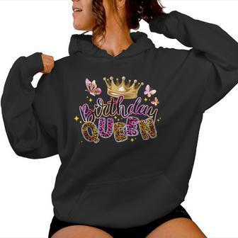 Birthday Queen For Ladies Birthday Girls Party Women Hoodie - Thegiftio UK