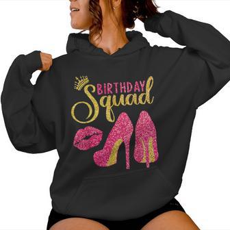 Birthday Squad High Heels Girls Birthday Crew Women Hoodie - Thegiftio UK