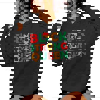 Black Strong Queen African American Girls Black History Women Hoodie - Monsterry