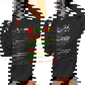 Black History Month Pride Melanin African American Women Women Hoodie | Mazezy
