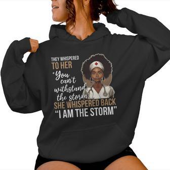 Black History Nursing Nurse Proud African American Ladies Women Hoodie - Thegiftio UK