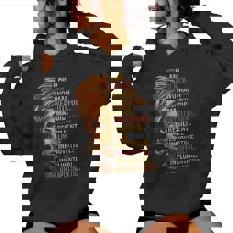 I Am Black Woman Black History Bhm Melanin African Womens Women Hoodie - Thegiftio