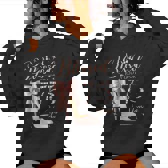 Blessed By God For 75 Years Old 75Th Birthday Party Queen Women Hoodie - Thegiftio