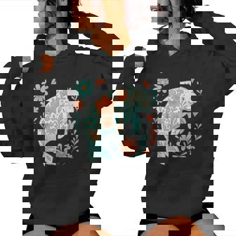 Boho Floral Mana Ocean Summer Beach Lover Sea Animal Women Hoodie - Monsterry