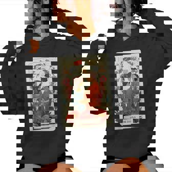 Boho Floral Tarot Card Doula Midwife Birth Worker L&D Nurse Women Hoodie - Monsterry