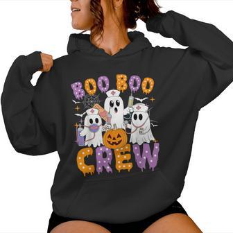 Boo Boo Crew Nurse Ghost Scrub Halloween Custom Men Women Hoodie - Monsterry