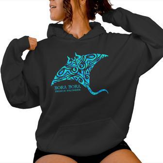 Bora Bora French Polynesia Manta Ray Boys Girls Women Hoodie - Thegiftio UK