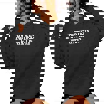 Boyfriend Beater Girlfriend Humor Retro Groovy Women Hoodie | Seseable FR