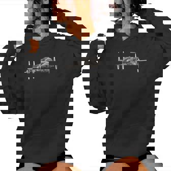 Britisch Kurzhaar Katze Lady Girl Cat Heartbeat Kapuzenpullover für Damen - Seseable