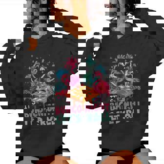 Bunco Night Pink Flamingo Bunco Game Dice Tropical Gambling Women Hoodie - Monsterry