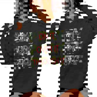 Camo Pray On It Pray Over It Pray Through It Christian Faith Women Hoodie | Mazezy