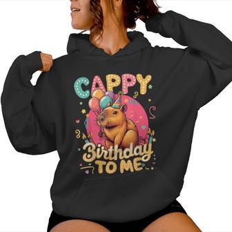 Cappy Birthday To Me Capy Birthday Cute Capybara Boys Girls Women Hoodie - Thegiftio UK
