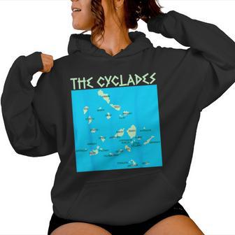Carte Des Îles Des Cyclades Grecques Pour Homme Et Sweat à capuche femme - Cadeauxyz