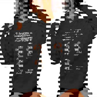 Cavalier King Charles Humour Cavalier King Charles Manche Longue Sweat à capuche femme - Cadeauxyz