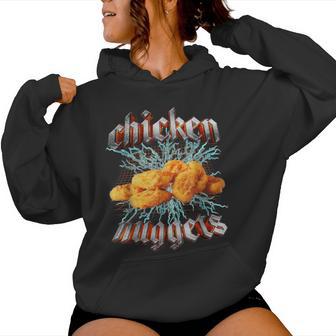 Chicken Nuggets Meme Lustigeltsampezifisch Dank Meme Kapuzenpullover für Damen - Geschenkecke