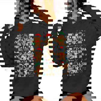 Christmas Science Teacher Gingerbread Laboratory Teacher Women Hoodie | Seseable UK