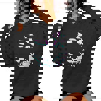 Cool Techno Glitch Smile Trippy Goa Rave Outfits Men Women Tank Top Women's Hoodie | Mazezy