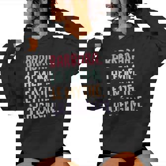 Copine Humour Cadeau Personnalisé Prénom Barbara Sweat à capuche femme - Cadeauxyz