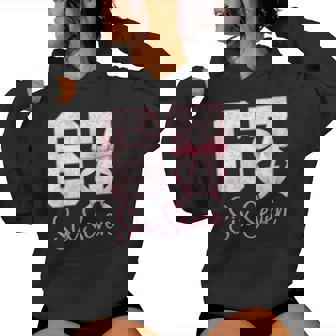 Coquette Bow Number 67 Meme Pink Floral Girls Women Hoodie | Seseable CA