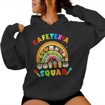 Cute Lunch Lady Crew Of Food Service Rainbow Cafeteria Squad Women Hoodie - Thegiftio UK