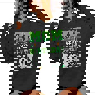 Dad And Mom Of The Birthday Boy Soccer Birthday Family Women Hoodie | Seseable UK