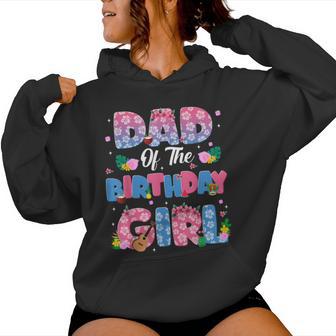 Dad And Mom Of The Birthday Girl Party Decor Family Matching Women Hoodie - Monsterry